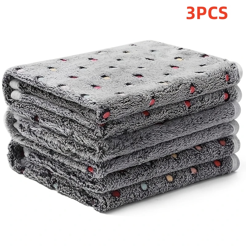 Pet Supplies For Dogs - 3 SZTUKI Miękki Puszysty Koc dla